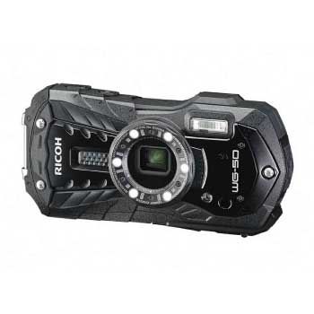 デジタルカメラ RICOH WG-50 ブラック 防水 耐衝撃 耐寒　画像